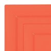 Smarty Had A Party Tropical Coral Square Plastic Plates Dinnerware Value Set (120 Dinner Plates+120 Salad Plates), 240PK 7975-CASE